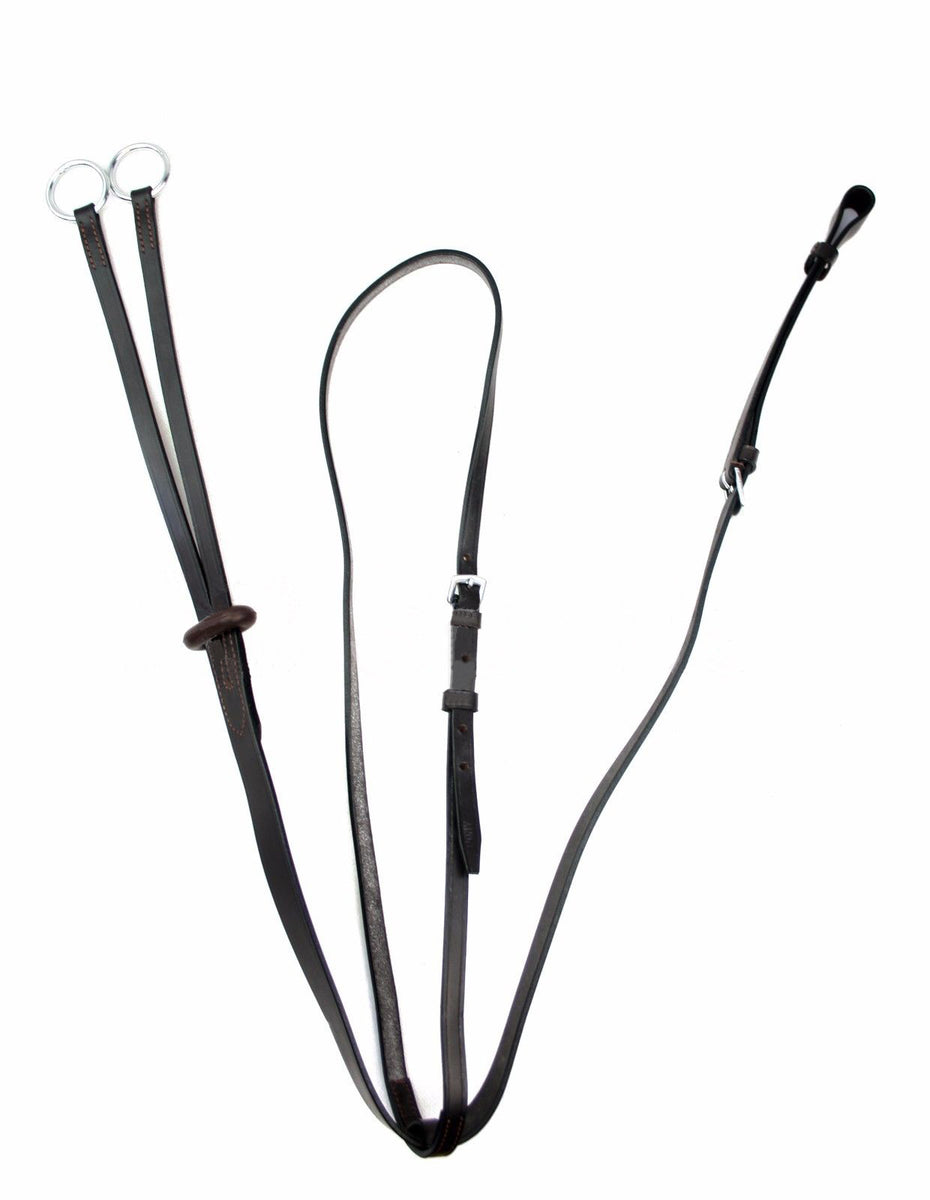 Leather Running Martingale Stop and Rein Set Horse Specialities