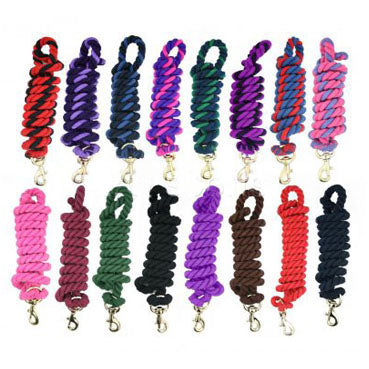 Cotton Lead Rope with Brass Trigger Clip