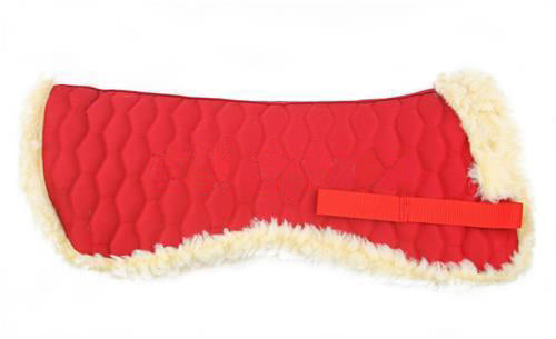 Half Saddle Pad Cloth Numnah Red